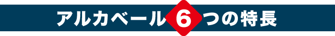 アルカベール6つの特長